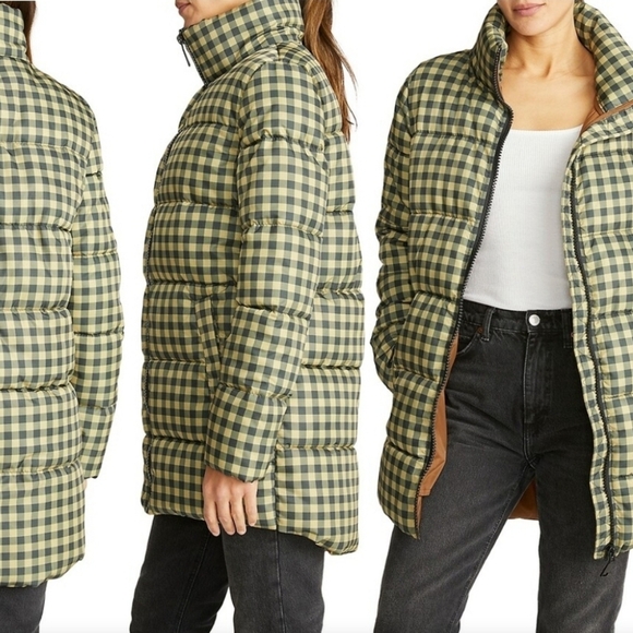 Rebecca MinkoffGingham Check Puffer Jacket
